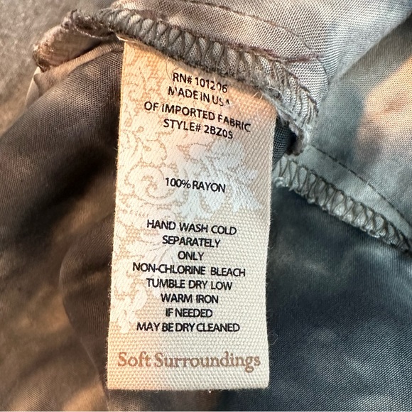 SOFT SURROUNDINGS Tie Dye Tunic Shirt Dress Small - Picture 4 of 4